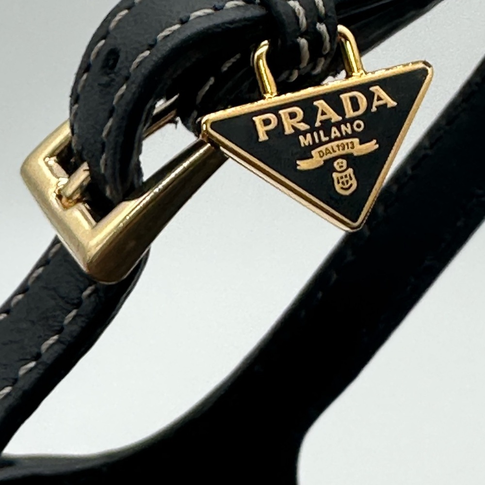 Prada Black and Cream Rope Sandals - Picture 6 of 10